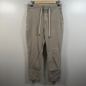 Paige Fraser Pants Mens Size 31 Vintage Coast Beige Drawstring Neutral